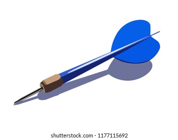 dart realistic vector illustration isolated