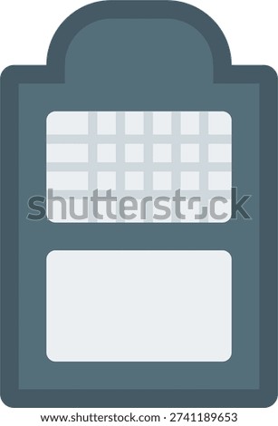 Dart Scoreboard Flat Icon Vector
