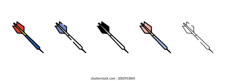 dart set vector type icon