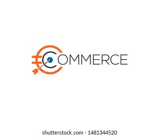 Dart Shooting Target On Emarketing Wordmark 