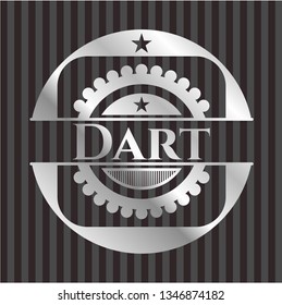 Dart silvery shiny emblem