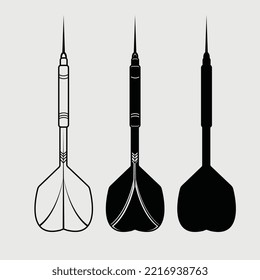 Diseño de vectores impresos de Dart SVG