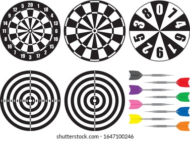 Dart target and arrow material collection