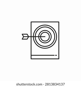 dart target board icon sign vector