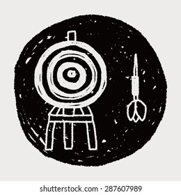 dart and target doodle