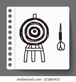 dart and target doodle