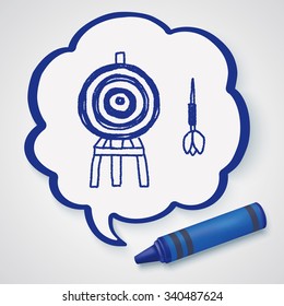 dart and target doodle