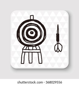 dart and target doodle