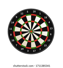 Dart Target isolated on white