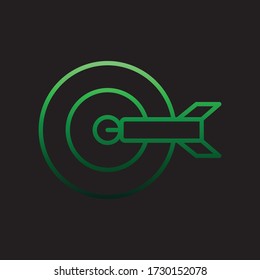 dart, icono de nolan de destino. Línea delgada simple, contorno vector del carnaval e iconos de diversión para ui y ux, sitio web o aplicación móvil