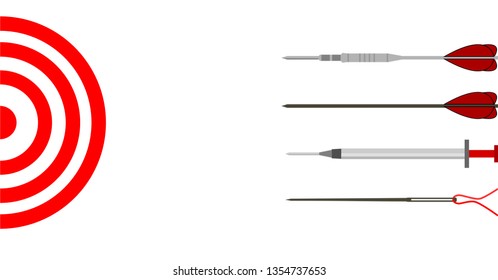dart target vector. how accurate target.
