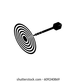Dart with target vector icon