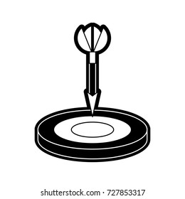 dart target  vector illustration