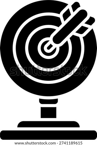 Dart Tips Glyph Icon Vector