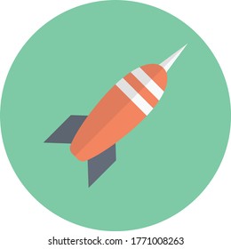 dart vector flat color icon