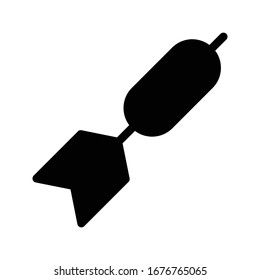 dart vector glyph flat icon 