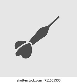 Dart vector icon eps 10. Arrow illustration.