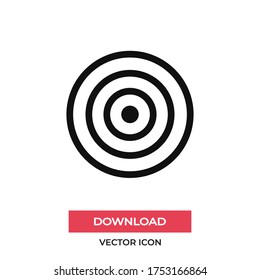 Dart vector icon, simple sign for web site and mobile app.
