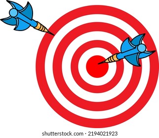 dart vector illustration isolated on white background