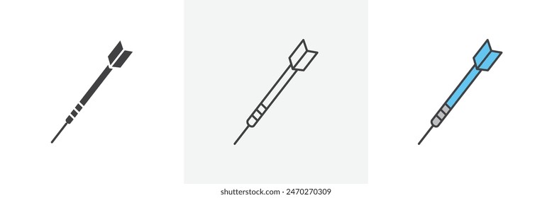 Dart vector set. Hunting darts graphic.