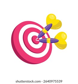 Dart Vector style icon. Eps 10 file
