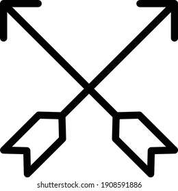 dart vector thin line icon