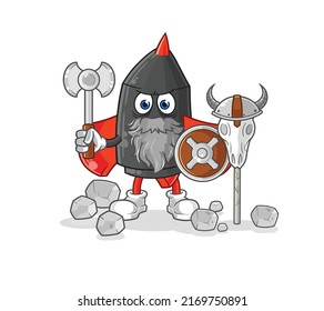 the dart viking with an ax illustration. character vector