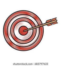 Dartboard with arrow