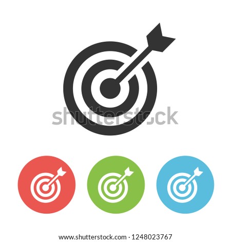 Dartboard black simple vector icon isolated on white background