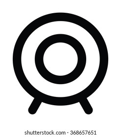 Dartboard Bold Line Vector Icon
