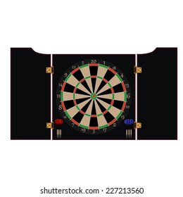 Dartboard cabinet, dartboard, dartboard vector, dartboard isolated