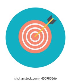 Dartboard Colored Vector Icon