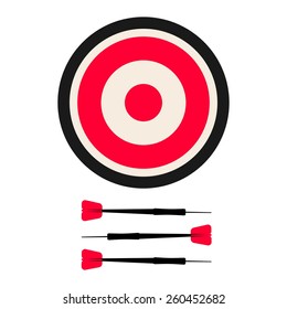 Dartboard and darts