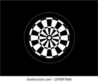 Dartboard for darts game vector illustration eps10