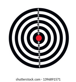 Dartboard for darts game vector illustration eps10