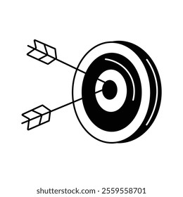 A dartboard with darts representing accuracy and fun games