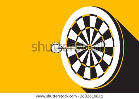 Dartboard design element. Game concept
