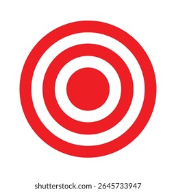 Design de ícone de dartboard. Alcançar metas e realizações. Ilustração do vetor de alvo. 