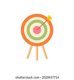 Dartboard icon isolate on white background.