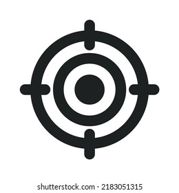 Dartboard Icon with Solid Style