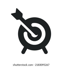 Dartboard Icon with Solid Style