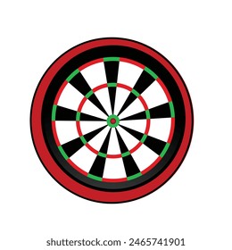 Dartboard Professionell Design Vektorillustration