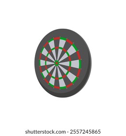 Dartboard, Sport Equipment Vector Illustration Isolated