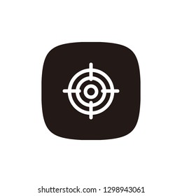 Dartboard target icon sign symbol