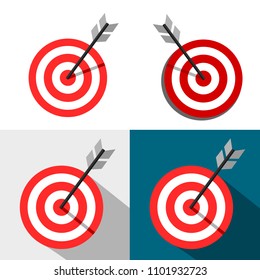 Dartboard target icons vector.