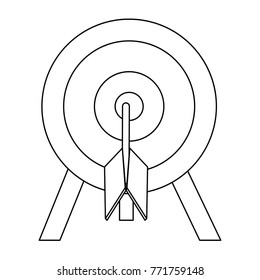 Dartboard target symbol