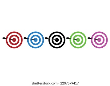 dartboard vector design illustration isolated on white background