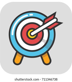 Dartboard Vector Icon