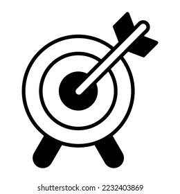 Dartboard vector icon in trendy style