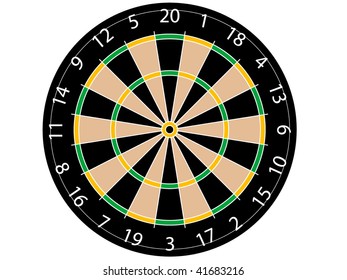 dartboard vector illustration